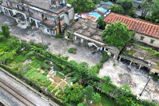 Sau nhiều năm ngừng hoạt động, ga Ninh Bình cũ rơi vào tình trạng hoang tàn, xuống cấp nghiêm trọng