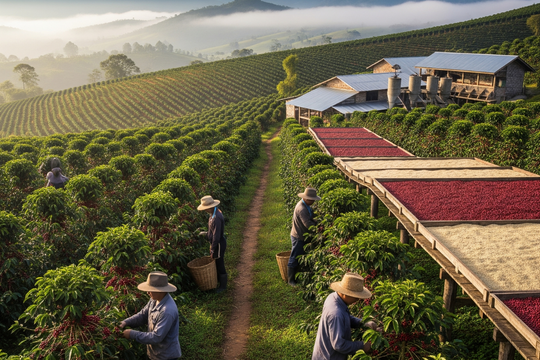 Dự báo giá cà phê ngày mai 29/8: Tiếp tục cơn sốt giá từ sàn đến vườn