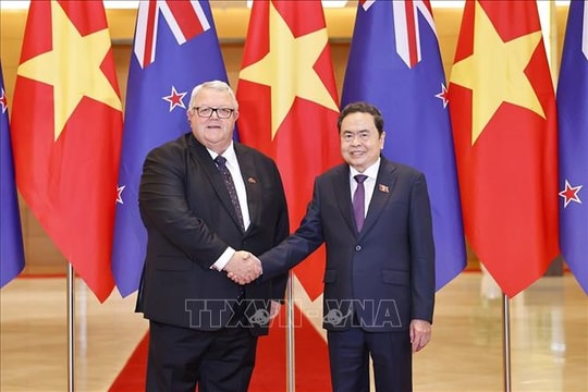 Chủ tịch Quốc hội Trần Thanh Mẫn hội đàm với Chủ tịch Quốc hội New Zealand