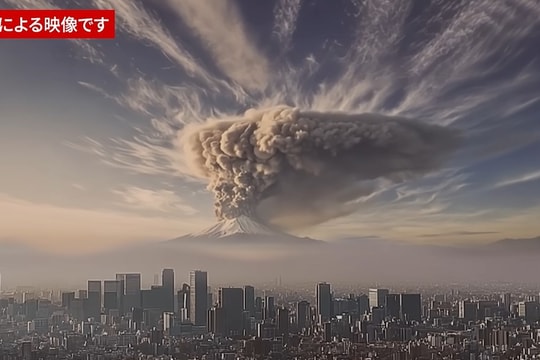 Nhật Bản phát hành video AI mô phỏng thảm họa núi Phú Sĩ phun trào