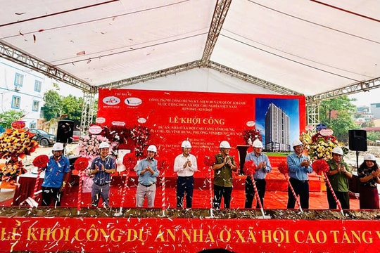 Hà Nội: Khởi công dự án nhà ở xã hội cao tầng Vĩnh Hưng