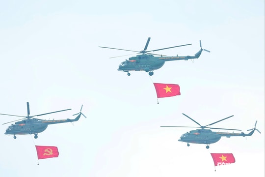 Ấn tượng dàn trực thăng, máy bay trong ngày tổng duyệt diễu binh, diễu hành 80 năm Quốc khánh