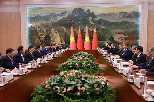 Thủ tướng Phạm Minh Chính hội kiến Tổng Bí thư, Chủ tịch Trung Quốc Tập Cận Bình