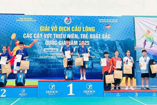 Bắc Ninh đoạt 14 huy chương tại Giải cầu lông trẻ xuất sắc toàn quốc