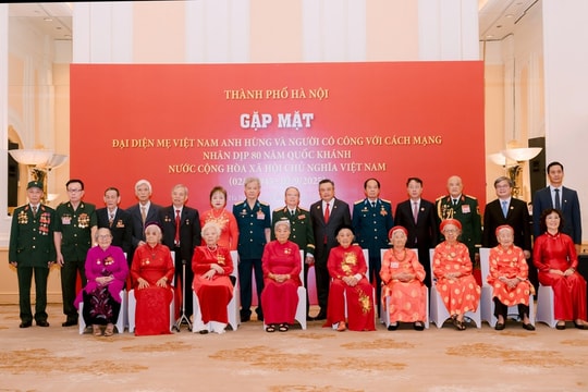 Hà Nội gặp mặt, tri ân Mẹ Việt Nam Anh hùng, người có công với cách mạng nhân dịp 80 năm Quốc khánh 2/9