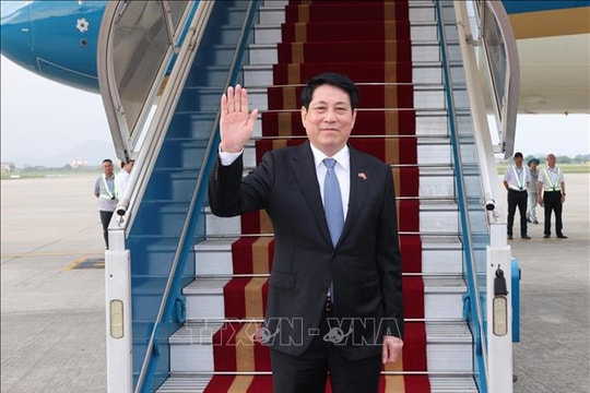 Chủ tịch nước lên đường dự Lễ kỷ niệm 80 năm chiến thắng phát xít và làm việc tại Trung Quốc