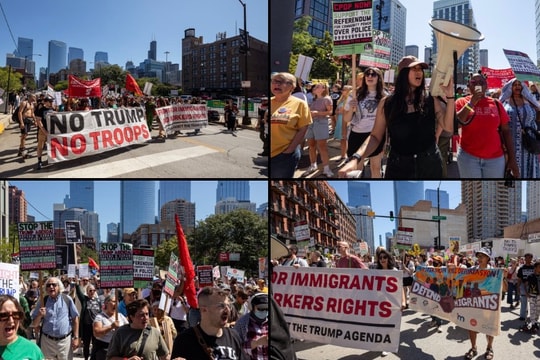 Biểu tình phản đối việc điều động Vệ binh Quốc gia và đặc vụ tại Chicago