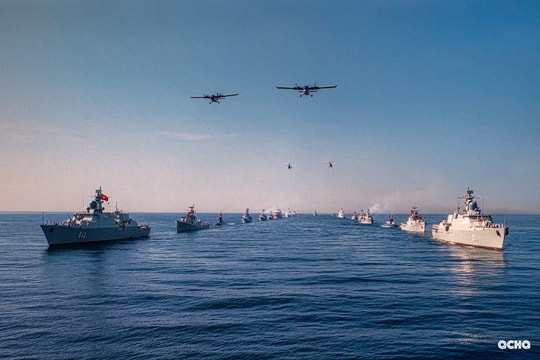 Diễu binh vũ trang trên biển: Bức tranh hùng tráng, thể hiện quyết tâm bảo vệ chủ quyền Tổ quốc