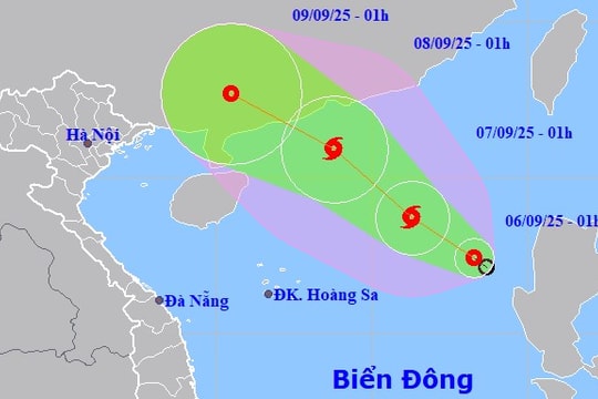 Áp thấp nhiệt đới trên Biển Đông sắp mạnh lên thành bão