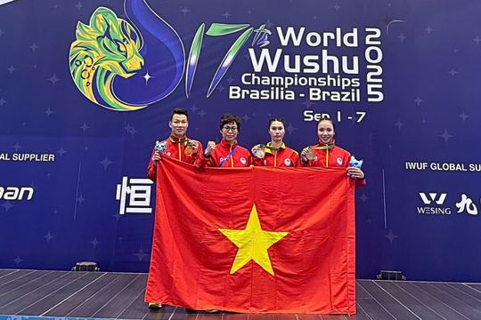 Vận động viên Bắc Ninh xuất sắc giành Huy chương Vàng tại Giải Wushu thế giới