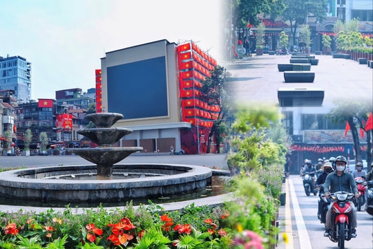 Ngỡ ngàng trước diện mạo mới của Quảng trường Đông Kinh Nghĩa Thục sau khi được chỉnh trang mở rộng