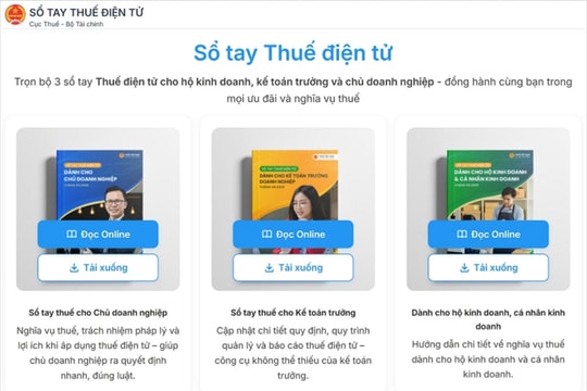 Cục Thuế ra mắt bộ 3 cuốn Sổ tay thuế điện tử tích hợp AI, hỗ trợ người nộp thuế