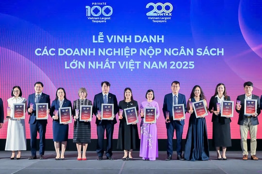 Agribank lọt Top 20 doanh nghiệp nộp ngân sách lớn nhất Việt Nam 2025