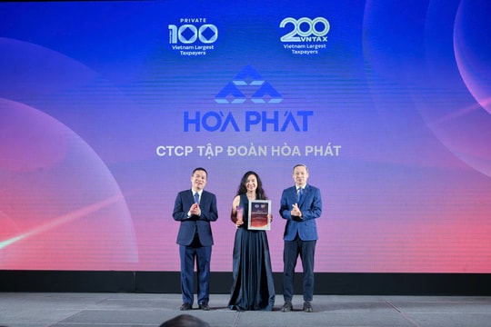 Hòa Phát là một trong 4 doanh nghiệp tư nhân nộp ngân sách lớn nhất Việt Nam