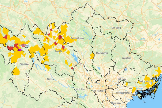 Cảnh báo khẩn: Sáu tỉnh miền núi phía Bắc đối mặt nguy cơ lũ quét