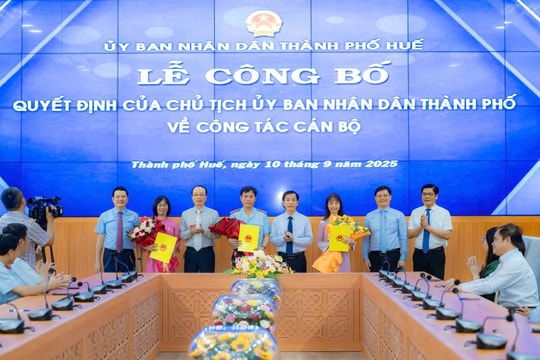 Huế: Bổ nhiệm cán bộ lãnh đạo các sở, ngành