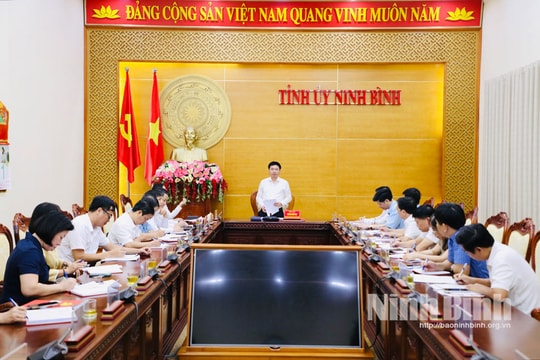 Ninh Bình: Tăng cường kiểm tra, giám sát, kiên quyết xử lý các tổ chức đảng, đảng viên có vi phạm, khuyết điểm
