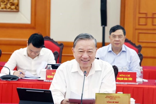 Bộ Chính trị làm việc với Ban Thường vụ Đảng ủy Quốc hội