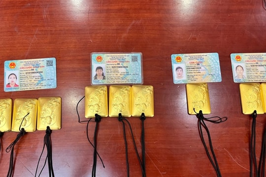 Triệt xóa đường dây vận chuyển vàng miếng lậu từ Trung Quốc