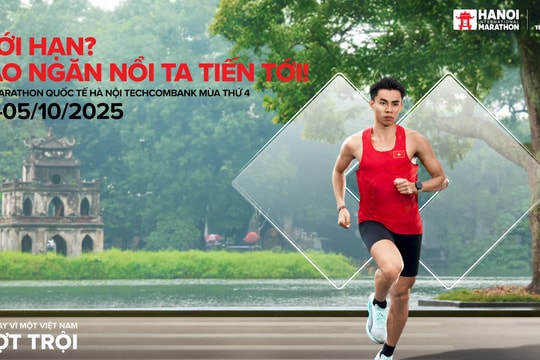 Giải Marathon Quốc tế Hà Nội Techcombank Mùa thứ 4 bùng nổ với ứng dụng đổi mới sáng tạo về công nghệ số trong lĩnh vực thể thao