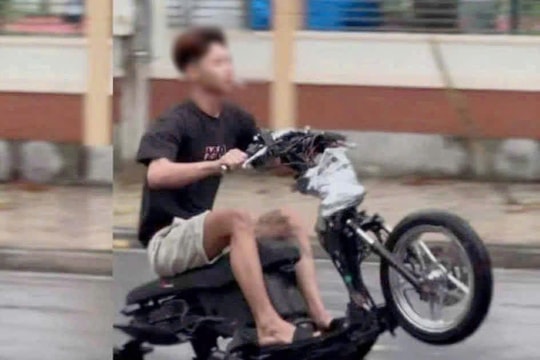 Thanh niên 19 tuổi ở Đồng Nai bị tịch thu xe sau clip "bốc đầu" xe máy lan truyền trên mạng