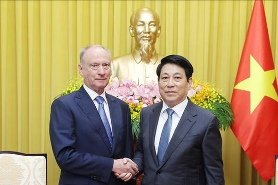 Chủ tịch nước Lương Cường tiếp Trợ lý Tổng thống Nga, Chủ tịch Hội đồng Biển Liên bang Nga