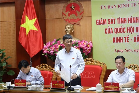 Giám sát kết quả thực hiện các nghị quyết của Quốc hội tại Lạng Sơn