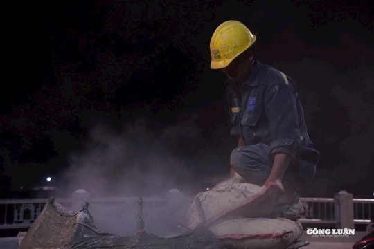 Công nhân xuyên đêm trên công trường, cầu Phong Châu dự kiến thông xe đầu tháng 10