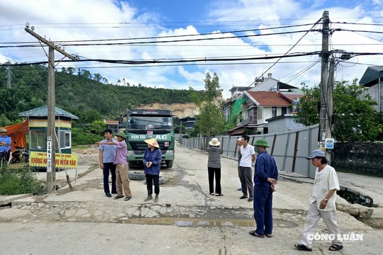 Quảng Ninh: Vướng mắc giữa doanh nghiệp khai thác đất và người dân khu Trưng Vương 7 đã được giải quyết