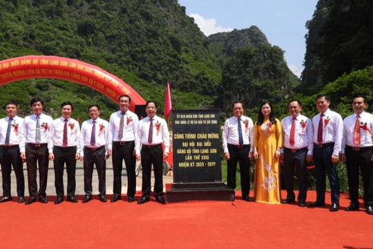 Lạng Sơn: Khánh thành dự án 164 tỷ đồng chào mừng Đại hội Đảng bộ tỉnh lần XVIII