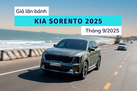 Bảng giá lăn bánh Kia Sorento 2025: Đắt hơn bản cũ hàng trăm triệu