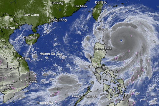 Siêu bão RAGASA hướng vào Biển Đông, nguy cơ ảnh hưởng miền Bắc và miền Trung