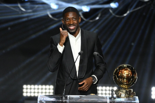 Ousmane Dembele giành danh hiệu Quả bóng Vàng 2025
