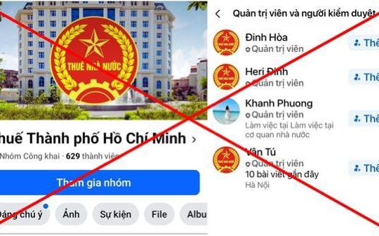 Thuế TP HCM bị giả mạo trên mạng xã hội