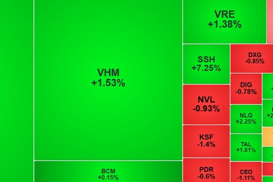 VN-Index tăng gần 9 điểm, cổ phiếu VIC bứt phá