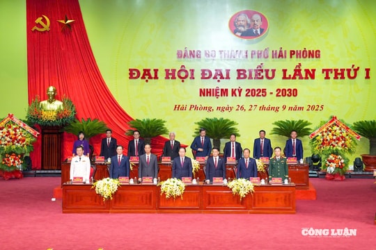 Khai mạc Đại hội Đảng bộ TP Hải Phòng lần thứ I, nhiệm kỳ 2025-2030