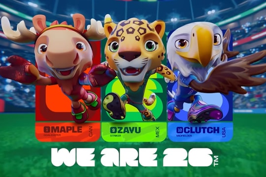 Gặp gỡ 3 linh vật chính thức của World Cup 2026: Clutch, Maple và Zayu
