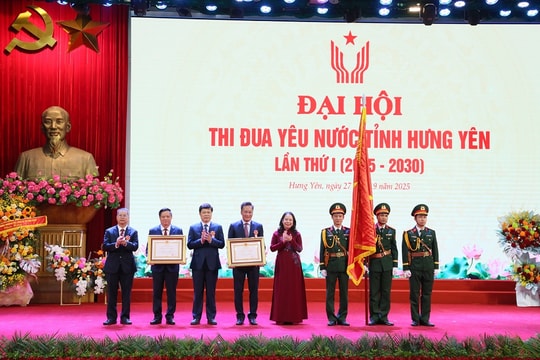 Phó Chủ tịch nước Võ Thị Ánh Xuân dự Đại hội Thi đua yêu nước tỉnh Hưng Yên lần thứ I