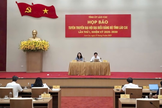 Đại hội Đảng bộ tỉnh Lào Cai lần thứ I, nhiệm kỳ 2025 - 2030 sẽ diễn ra từ ngày 28-30/9/2025
