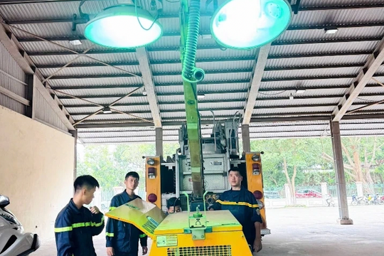 Sẵn sàng phương tiện, trang thiết bị chuyên dụng, chủ động ứng cứu sự cố thiên tai