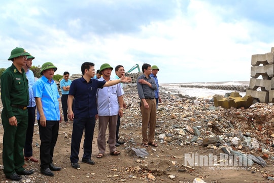 Ninh Bình: Kiểm tra công tác chuẩn bị ứng phó với bão số 10