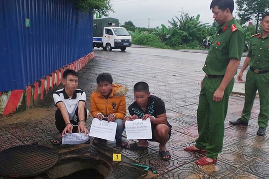 Quảng Ngãi: Bắt giữ 8 đối tượng cắt trộm dây cáp ngầm trị giá hàng trăm triệu đồng