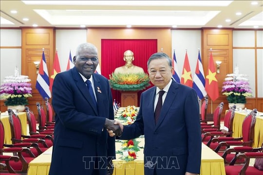 Tổng Bí thư Tô Lâm tiếp Chủ tịch Quốc hội Cuba, khẳng định quyết tâm củng cố quan hệ đặc biệt Việt Nam – Cuba