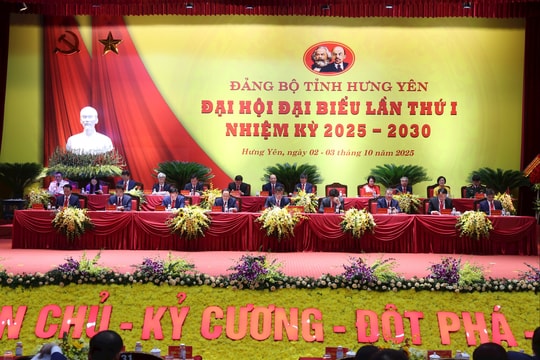 Đại hội đại biểu Đảng bộ tỉnh Hưng Yên lần thứ I, nhiệm kỳ 2025 - 2030 tiến hành họp phiên trù bị