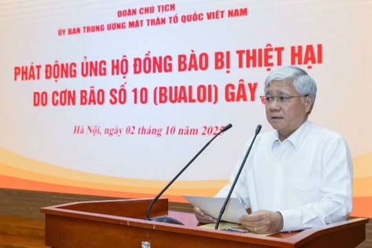 MTTQ Việt Nam phát động ủng hộ đồng bào bị thiệt hại do bão số 10