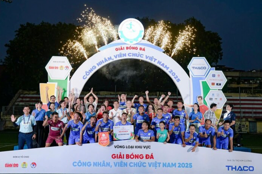 Công đoàn CAND vô địch Giải bóng đá công nhân, viên chức Việt Nam 2025 khu vực phía Bắc