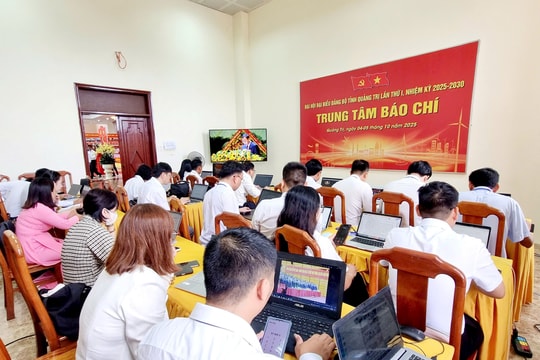 Bảo đảm điều kiện tốt nhất cho hoạt động tác nghiệp báo chí tại Đại hội Đảng bộ tỉnh Quảng Trị