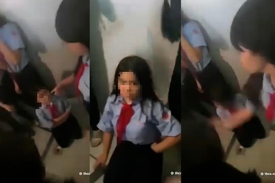 Nữ sinh lớp 8 bị nhóm bạn hành hung trong nhà vệ sinh trường học
