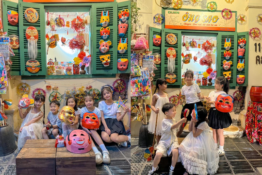 Độc đáo quán cà phê trở về tuổi thơ đón Trung thu thập niên 2000