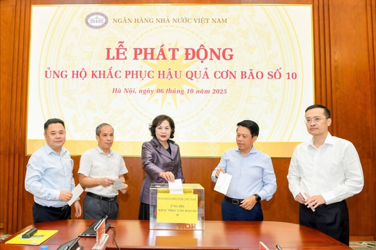 Ngành ngân hàng phát động ủng hộ đồng bào bị thiệt hại do bão số 10